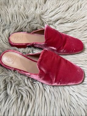 Tory Burch Carlotta Slip-On Mules in Rose